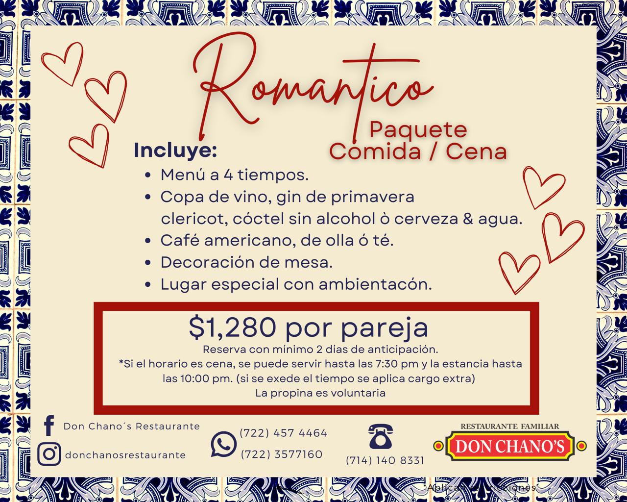 Comida cena Romantica