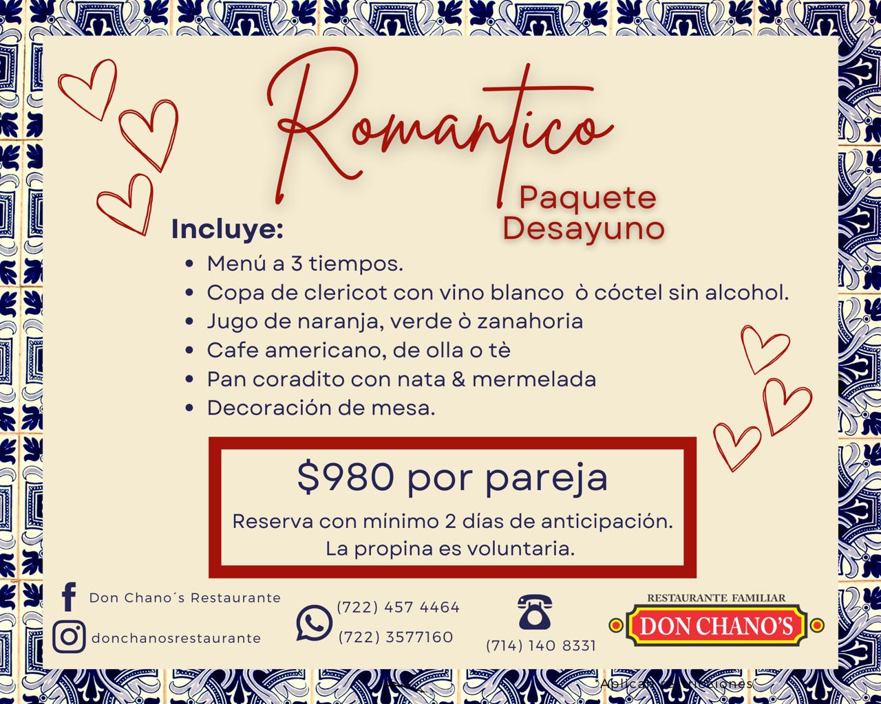 Desayuno Romantico