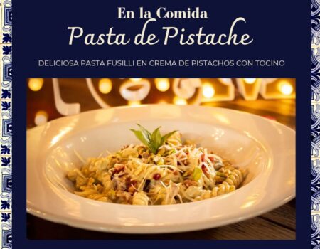 Comida cena saludable, Pasta de pistache