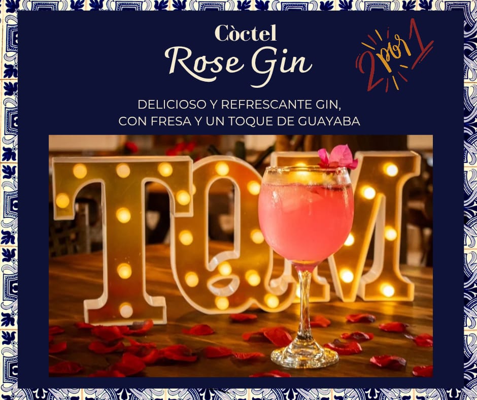 Coctel Rose Gin